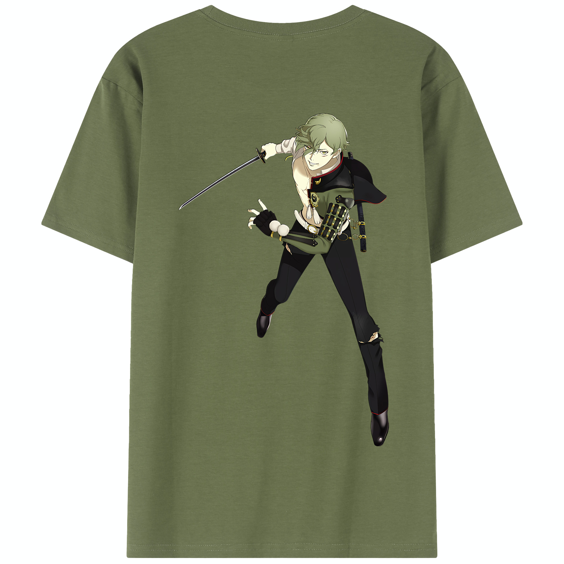（画像用） 刀剣乱舞 Touken Ranbu 綿100％半袖Tシャツ（背面プリント）